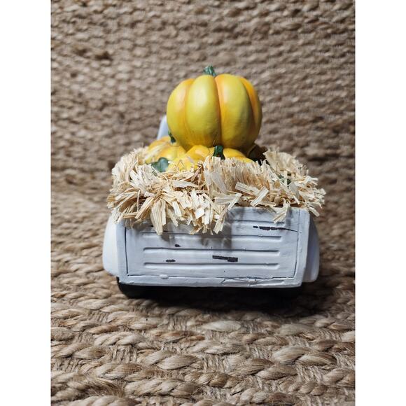 Northlight Distressed Truck With Pumpkins Hay Thanksgiving Fall Table Top Decor - Picture 6 of 10